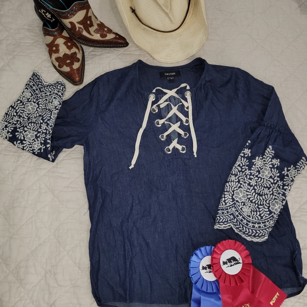 Chambray tunic